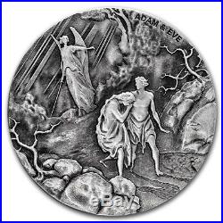 ADAM AND EVE 2016 2 oz Silver Coin Biblical Series Scottsdale Mint Niue