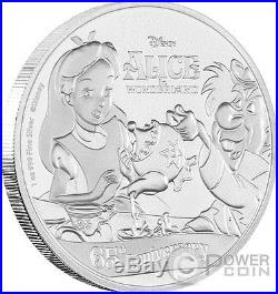 ALICE IN WONDERLAND 65th Anniversary 1 Oz Silver Coin 2$ Niue 2016