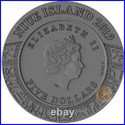 ANUBIS Gods of Anger 2 Oz Silver Coin 5$ Niue 2019