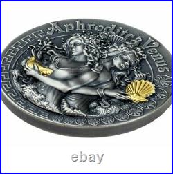 APHRODITE AND VENUS Strong and Beautiful Goddesses 2 Oz Silver Coin 5$ Niue 2020