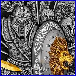 ARES GREEK GODS OF WAR 2 oz PF Ultra High Relief Silver Coin Antiqued Niue 2017