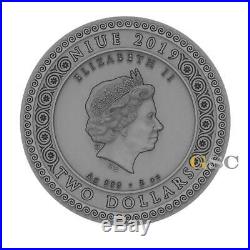 ARTEMIS the Greek Goddess 2$ 2oz. 999 fine silver coin Niue 2019