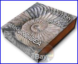 Ammonoidea Ammonite Evolution Of Earth 2 Oz Silver Coin 2$ Niue 2018