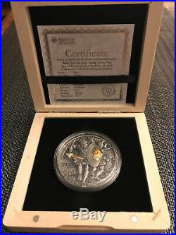 Ares God of War 2017 Niue Island $2 Silver Coin, GODS Series