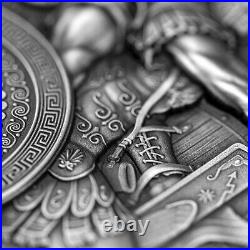 Ares and Mars 2 oz Antique finish Silver Coin 5$ Niue 2021