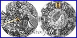 Arthur Pendragon 2 Oz Silver Coin 2021 Niue Mint In Box New Rare Collectible