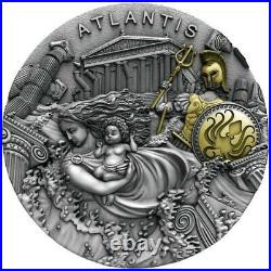 Atlantis Legendary Lands 5 Dollars 2 Oz Silver Coin 2019 Niue