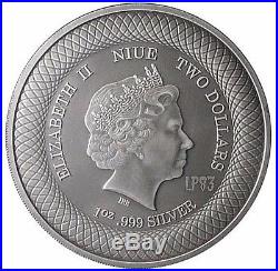B2017 1 Oz Silver $2 SUPERMASSIVE BLACK HOLE Coin, Niue