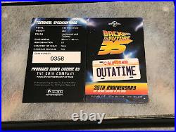 BACK TO THE FUTURE 35TH ANNV LICENSE PLATE 2020 2 oz Silver Proof coin NIUE