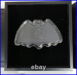 BATMAN 85 Years 1966 Batman Logo 2024 $2 1oz Silver Antique Coin Niue NZ Mint