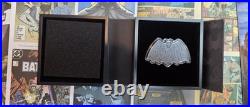 BATMAN 85 Years 1966 Batman Logo 2024 $2 1oz Silver Antique Coin Niue NZ Mint
