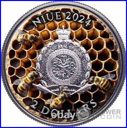 BEE Bitcoin 1 Oz Silver Coin 2$ Niue 2024