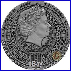 BELLONA ROMAN GODS 2 Oz Silver Coin 2$ Niue 2018