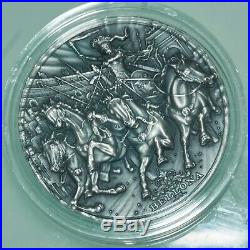 BELLONA Roman Gods 2 Oz Silver Coin 2$ Niue 2018