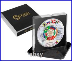 BRICS CURRENCY Bitcoin 1oz Silver Coin 2$ Niue 2024 100 Minted