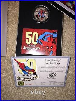 Beautiful 2013 Niue Marvel 50 Years of Spider-Man 1 oz Silver Coin