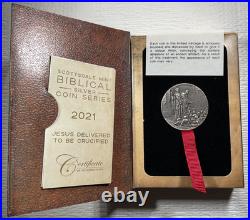 Biblical Series Jesus Delivered to be Crucified Niue 2 oz Silver Coin #922/1499 Biblical Series Jesus Delivered to be Crucified Niue 2 oz Silver Coin #922/1499