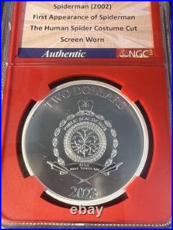 Bullion Plus Film Series 2023 Spider Man Collectible Silver Coin NGCX MS 9.9