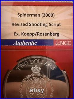Bullion Plus Series 2 2023 Niue $2 Silver Spiderman NGCX PF10 UC Revised Script