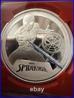 Bullion Plus Series 2 2023 Niue $2 Silver Spiderman NGCX PF10 UC Revised Script