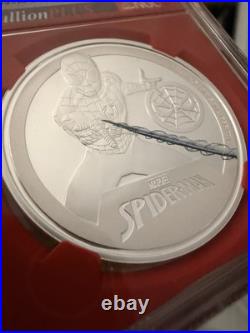 Bullion Plus Series 2 2023 Niue $2 Silver Spiderman NGCX PF10 UC Revised Script