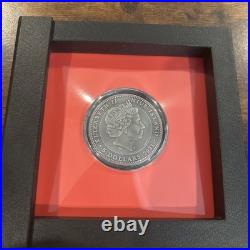 Bushido 2 oz. 999 Silver Coin Antiqued withGold Gilding Tigers 2021 Niue /500 Bushido 2 oz. 999 Silver Coin Antiqued withGold Gilding Tigers 2021 Niue /500