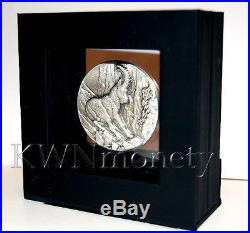 CAPRICORN SWISS WILDLIFE 2$ Niue 2014 Silver Coin Ultra High Relief