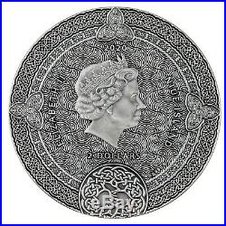 CELTIC CALENDAR 2020 2 oz $2 Pure Silver High Relief Coin Niue Mint of Poland