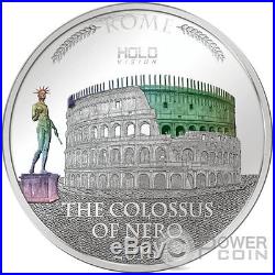 COLOSSUS OF NERO Holo Vision Colosseum Hologram 3 Oz Silver Coin 5$ Niue 2016