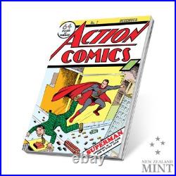 COMIX Superman Action Comics #7 1 Oz Silver Coin $2 Niue 2024
