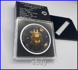 COSMIC BITCOIN 1 Oz Silver Coin 2$ Niue 2024 COSMIC BITCOIN 1 Oz Silver Coin 2$ Niue 2024