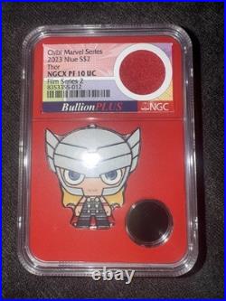 Chibi Marvel series THOR 2023 Niue S$2 NGCX PF 10 UC Film Series 2 Bullion Plus