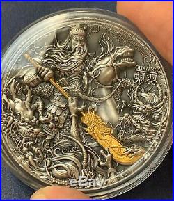 Coa #36 Guan Yu Chinese Heroes 5 Dollars 2 Oz Silver Coin Niue 2019