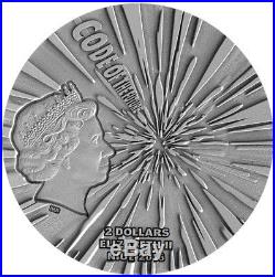 Code of the Future Speed of Light $2 2oz Silver Coin Fluorescent Niue 2016
