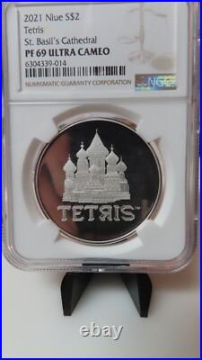 Custom for Mystery Niue 2021 Proof Tetris Cathedral 1 Oz Silver Coin NGC PF69 Custom for Mystery Niue 2021 Proof Tetris Cathedral 1 Oz Silver Coin NGC PF69
