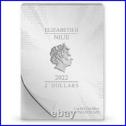 DC COMIX Showcase #4 The Flash Silver $2 Proof 2022 Niue COA SKUOPC76