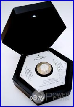 DIAMOND 3D Shape Silver Coin 2$ Niue 2016
