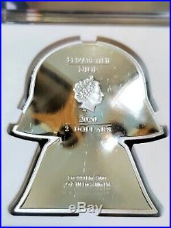 Darth Vader Chibi Star Wars 1 OZ Proof Silver Coin Niue 2020 IN HAND