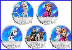 Disney Frozen Complete 5-coin Collection Magic Of The Northern Lights All