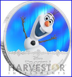 Disney Frozen Olaf Magic Of The Northern Lights 1 Oz. Silver Coin Series