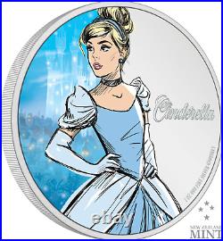 Disney Princess Cinderella 1oz Silver Coin Niue 2024 NEW