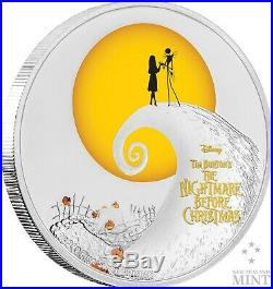 Disney Tim Burton The Nightmare Before Christmas 1 Oz Silver Coin