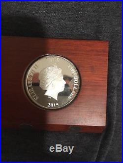 Disney's Scrooge McDuck $2 NIUE 1 oz Silver Coin. 999 & bonus figures and shirt