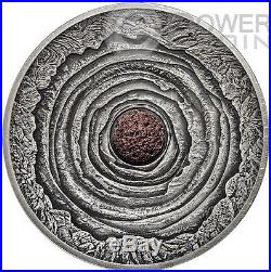 ERTA ALE Volcano Crater Ethiopia Lava 2 Oz Silver Coin 2$ Niue Island 2014