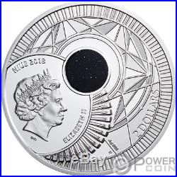 EYE OF HORUS Goldstone 2 Oz Silver Coin 2$ Niue 2018