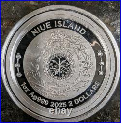 Elegant 2025 Niue Silver Ethereum Coin 1 oz Brilliant Uncirculated Collectible