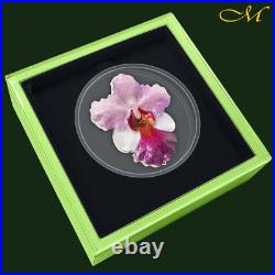 Enchanting Orchid 2020 1oz Ag Niue NEW IN BOX
