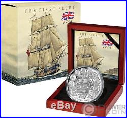 FIRST FLEET 230th Anniversary 2 Oz Silver Coin 5$ Niue 2018