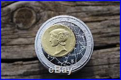 FORTUNA REDUX 2013 NIUE ISLAND 6 OZ. 999 SILVER COIN WithGOLD GILDING
