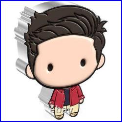 FRIENDS Ross Geller Chibi Fine Silver $2 Proof Niue 2022 COA SKUOPC54
